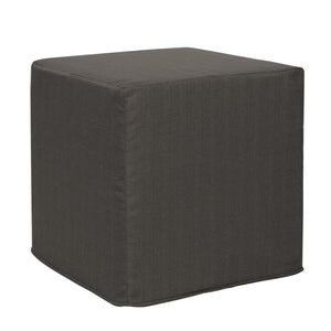 Howard Elliott No Tip Block Foam Ottoman – Sturdy, Comfortable Design With Removable Cover And Versatile Tray Accessory Gray 100% Polyester 850-201-howard-elliott