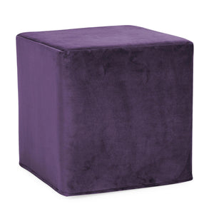 Howard Elliott No Tip Block Foam Ottoman – Sturdy, Comfortable Design With Removable Cover And Versatile Tray Accessory Purple 100% Polyester 850-223-howard-elliott