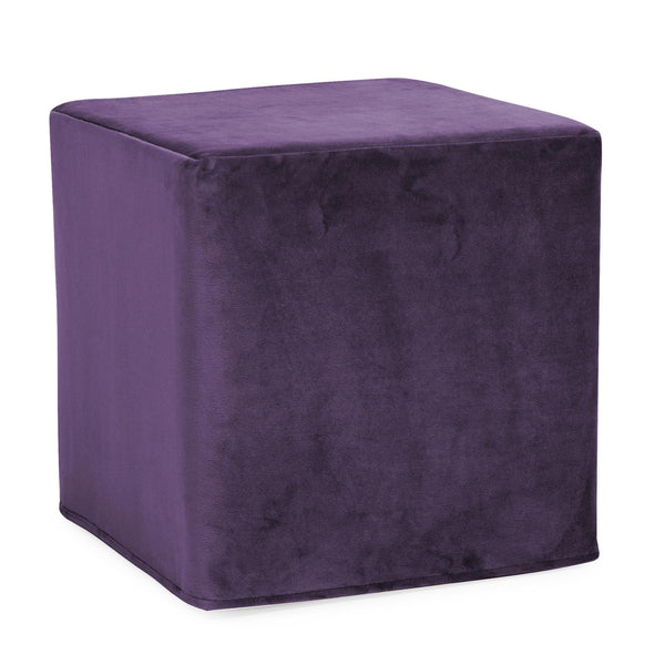 Howard Elliott No Tip Block Foam Ottoman – Sturdy, Comfortable Design With Removable Cover And Versatile Tray Accessory Purple 100% Polyester 850-223-howard-elliott