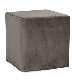 Howard Elliott No Tip Block Foam Ottoman – Sturdy, Comfortable Design With Removable Cover And Versatile Tray Accessory Gray 100% Polyester 850-225-howard-elliott