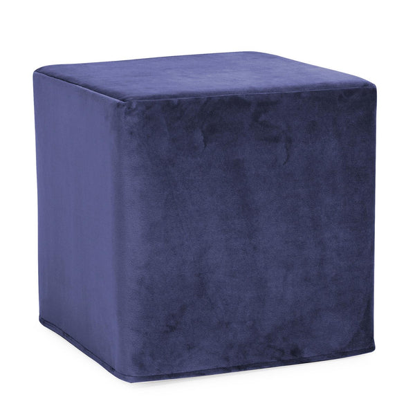 Howard Elliott No Tip Block Foam Ottoman – Sturdy, Comfortable Design With Removable Cover And Versatile Tray Accessory Blue 100% Polyester 850-972-howard-elliott