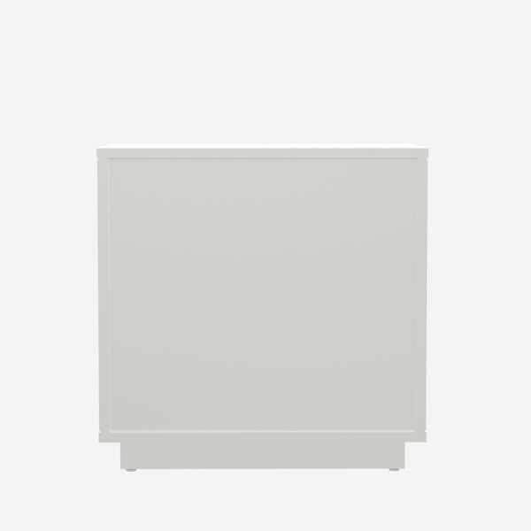 Origins Blanca 2 Drawer Nightstand - Elegant Handcrafted Mahogany With Scalloped Design For Timeless Charm White Mahogany Solids & Veneer 8500-02