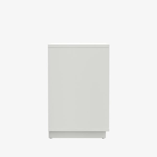 Origins Blanca 2 Drawer Nightstand - Elegant Handcrafted Mahogany With Scalloped Design For Timeless Charm White Mahogany Solids & Veneer 8500-02