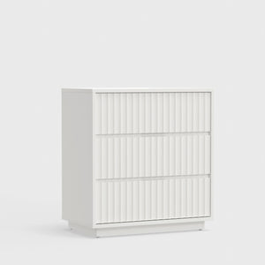 Origins Blanca 3 Drawer Small Chest – Exquisite Mahogany Storage Solution For Elegant Home Décor White Mahogany Solids & Veneer 8500-04