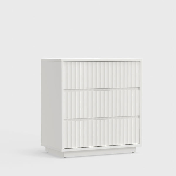 Origins Blanca 3 Drawer Small Chest – Exquisite Mahogany Storage Solution For Elegant Home Décor White Mahogany Solids & Veneer 8500-04