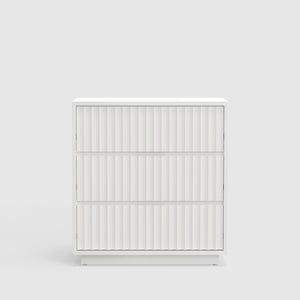 Origins Blanca 3 Drawer Small Chest – Exquisite Mahogany Storage Solution For Elegant Home Décor White Mahogany Solids & Veneer 8500-04