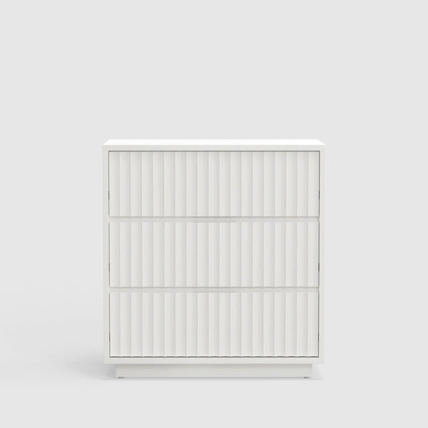 Origins Blanca 3 Drawer Small Chest – Exquisite Mahogany Storage Solution For Elegant Home Décor White Mahogany Solids & Veneer 8500-04