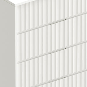 Origins Blanca 5 Drawer Chest - Elegant Handcrafted Mahogany Storage Solution With Smooth Gliding Drawers White Mahogany Solids & Veneer 8500-05