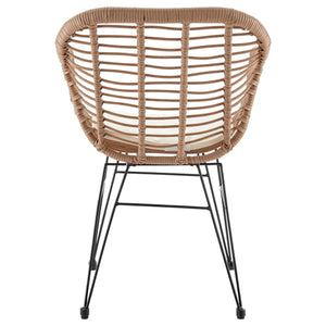 English Elm Antibes 3-Piece Outdoor Conversation Set In Tan & Cream – Stylish, Comfortable & Versatile Design B365P398236