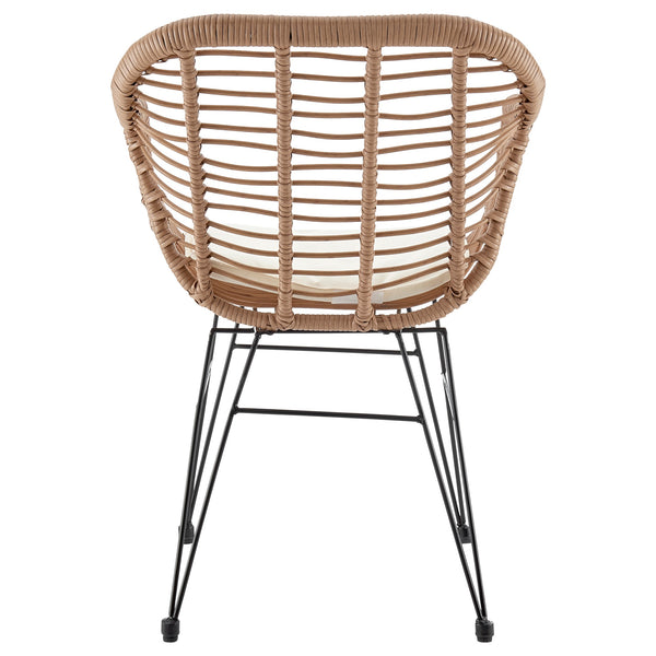 English Elm Antibes 3-Piece Outdoor Conversation Set In Tan & Cream – Stylish, Comfortable & Versatile Design B365P398236