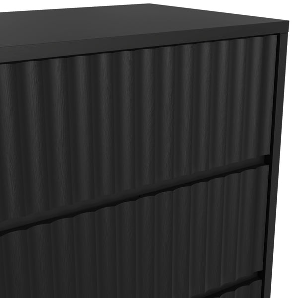 Origins Blanca 3 Drawer Small Chest – Exquisite Mahogany Storage Solution For Elegant Home Décor Black Mahogany Solids & Veneer 8500blk-04