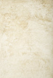 Sams International Abacasa Luxe Shag Handmade Polyester Solid Shag Rug Ivory 5' x 8'
