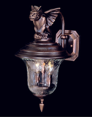 Framburg 2-light Stunning Brass Exterior Wall Mount With Handcrafted Gargoyles For Timeless Outdoor Elegance Siena Bronze Metal 8502 Sbr