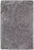 Sams International Abacasa Luxe Shag Handmade Polyester Solid Shag Rug Grey 5' x 8'