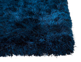 Sams International Abacasa Luxe Shag Handmade Polyester Solid Shag Rug Blue 8' x 10'