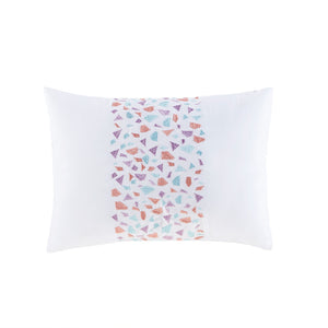 JLA Home Mi Zone - Metallic Ombre Glitter Reversible Comforter Set with Throw Pillow, Antimicrobial, Ultra-Soft Pastels 90 L x 86 W x 1H MZ10-0596