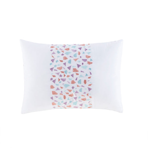 JLA Home Mi Zone - Metallic Ombre Glitter Reversible Comforter Set with Throw Pillow, Antimicrobial, Ultra-Soft Pastels 90 L x 86 W x 1H MZ10-0596