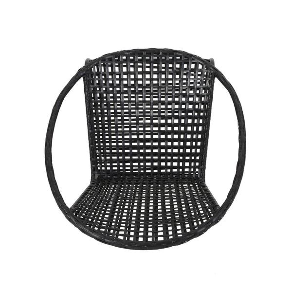 English Elm Java Outdoor Lounge Chair Resort Style Patio Accent Seat for Deck and Garden 66628.00BLK