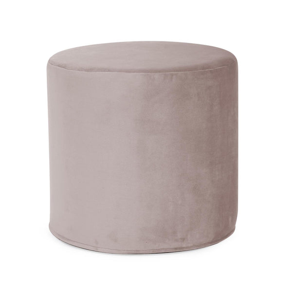 Howard Elliott No Tip Cylinder Foam Ottoman - Sturdy, Comfortable & Versatile Design For Home Or Office Use Gray 100% Polyester 851-1017-howard-elliott