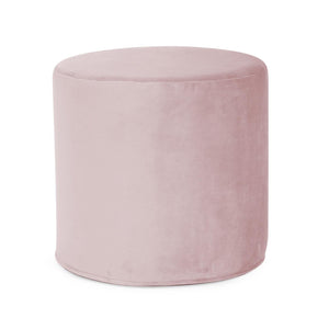 Howard Elliott No Tip Cylinder Foam Ottoman - Sturdy, Comfortable & Versatile Design For Home Or Office Use Pink 100% Polyester 851-1018-howard-elliott