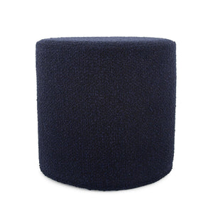 Howard Elliott No Tip Cylinder Foam Ottoman - Sturdy, Comfortable & Versatile Design For Home Or Office Use Blue 100% Polyester 851-1263-howard-elliott