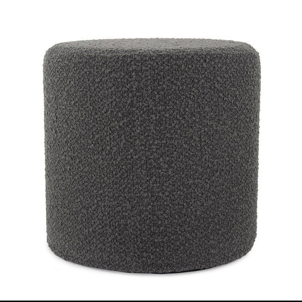 Howard Elliott No Tip Cylinder Foam Ottoman - Sturdy, Comfortable & Versatile Design For Home Or Office Use Gray 100% Polyester 851-1264-howard-elliott