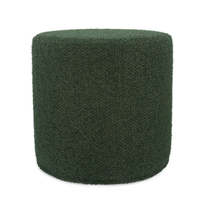 Howard Elliott No Tip Cylinder Foam Ottoman - Sturdy, Comfortable & Versatile Design For Home Or Office Use Green 100% Polyester 851-1265-howard-elliott