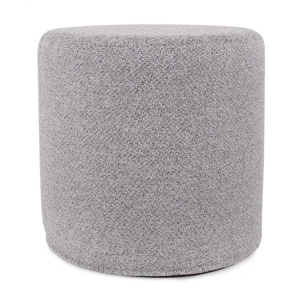 Howard Elliott No Tip Cylinder Foam Ottoman - Sturdy, Comfortable & Versatile Design For Home Or Office Use Gray 100% Polyester 851-1285-howard-elliott