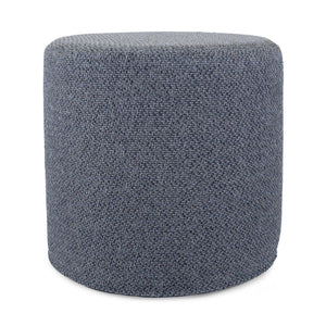 Howard Elliott No Tip Cylinder Foam Ottoman - Sturdy, Comfortable & Versatile Design For Home Or Office Use Blue 100% Polyester 851-1287-howard-elliott