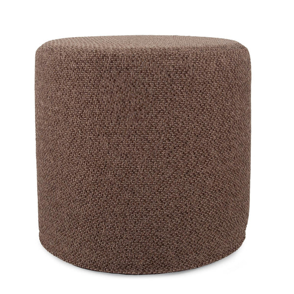 Howard Elliott No Tip Cylinder Foam Ottoman - Sturdy, Comfortable & Versatile Design For Home Or Office Use Brown 100% Polyester 851-1288-howard-elliott