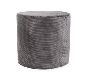 Howard Elliott No Tip Cylinder Short - Luxuriously Soft Faux Fur Comfort With Unique Ribbed Design For Any Space Gray 88% Poly,12% Nylon 851-1346-howard-elliott