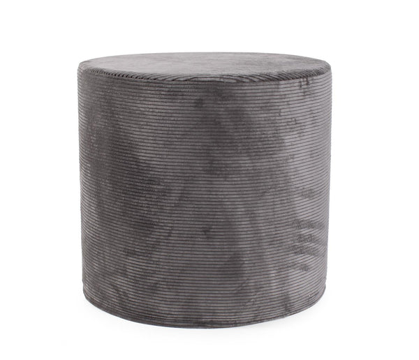 Howard Elliott No Tip Cylinder Short - Luxuriously Soft Faux Fur Comfort With Unique Ribbed Design For Any Space Gray 88% Poly,12% Nylon 851-1346-howard-elliott