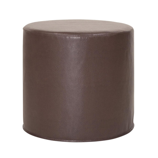 Howard Elliott No Tip Cylinder Foam Ottoman - Sturdy, Comfortable & Versatile Design For Home Or Office Use Brown 100% Polyurethane 851-192-howard-elliott