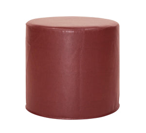 Howard Elliott No Tip Cylinder Foam Ottoman - Sturdy, Comfortable & Versatile Design For Home Or Office Use Red 100% Polyurethane 851-193-howard-elliott