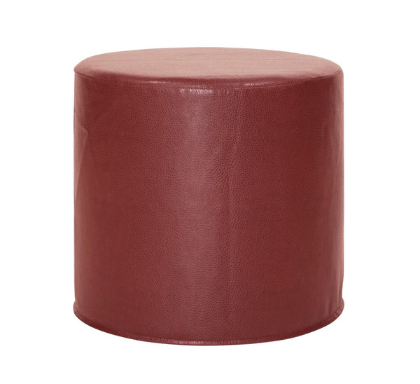 Howard Elliott No Tip Cylinder Foam Ottoman - Sturdy, Comfortable & Versatile Design For Home Or Office Use Red 100% Polyurethane 851-193-howard-elliott
