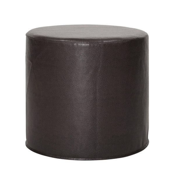 Howard Elliott No Tip Cylinder Foam Ottoman - Sturdy, Comfortable & Versatile Design For Home Or Office Use Black 100% Polyurethane 851-194-howard-elliott