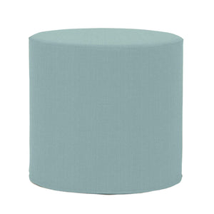 Howard Elliott No Tip Cylinder Foam Ottoman - Sturdy, Comfortable & Versatile Design For Home Or Office Use Blue 100% Polyester 851-200-howard-elliott