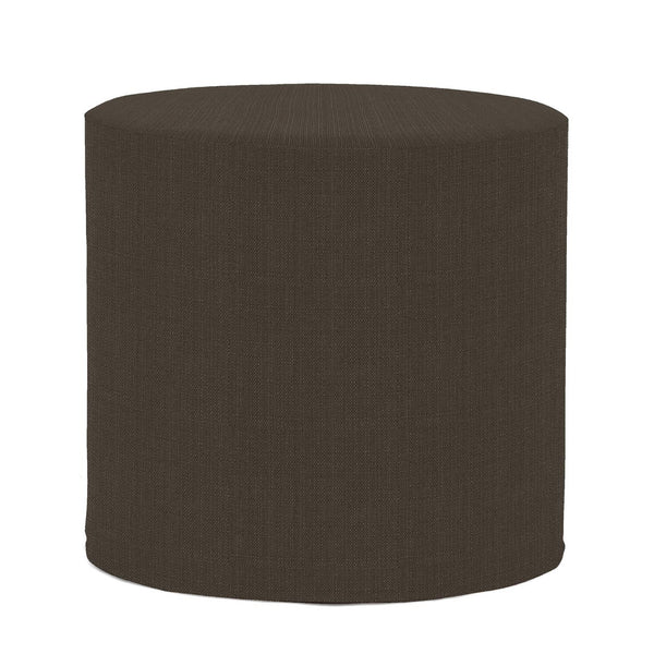 Howard Elliott No Tip Cylinder Foam Ottoman - Sturdy, Comfortable & Versatile Design For Home Or Office Use Gray 100% Polyester 851-201-howard-elliott