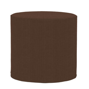 Howard Elliott No Tip Cylinder Foam Ottoman - Sturdy, Comfortable & Versatile Design For Home Or Office Use Brown 100% Polyester 851-202-howard-elliott