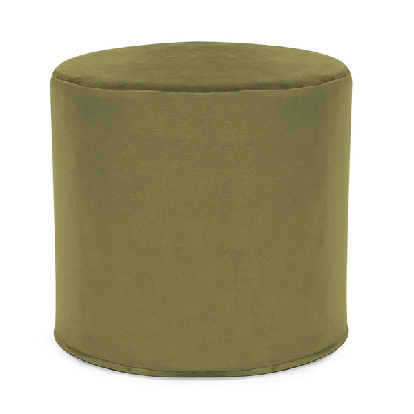 Howard Elliott No Tip Cylinder Foam Ottoman - Sturdy, Comfortable & Versatile Design For Home Or Office Use Green 100% Polyester 851-221-howard-elliott