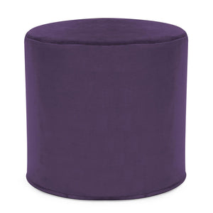 Howard Elliott No Tip Cylinder Foam Ottoman - Sturdy, Comfortable & Versatile Design For Home Or Office Use Purple 100% Polyester 851-223-howard-elliott
