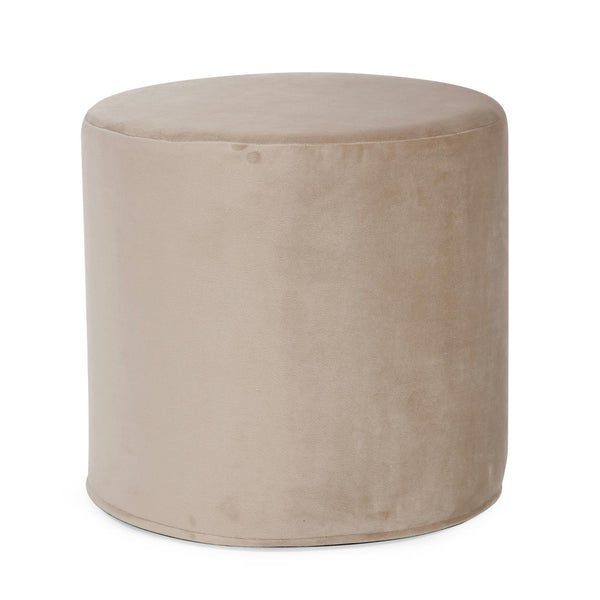 Howard Elliott No Tip Cylinder Foam Ottoman - Sturdy, Comfortable & Versatile Design For Home Or Office Use Brown 100% Polyester 851-224-howard-elliott