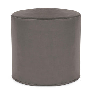 Howard Elliott No Tip Cylinder Foam Ottoman - Sturdy, Comfortable & Versatile Design For Home Or Office Use Gray 100% Polyester 851-225-howard-elliott