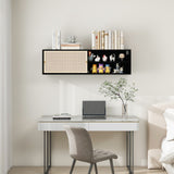 Hearth and Haven Wall Hanging Decorative Cabinet, Rattan TV Stand, Suitable For Living Room, Study, Bedroom W688123379