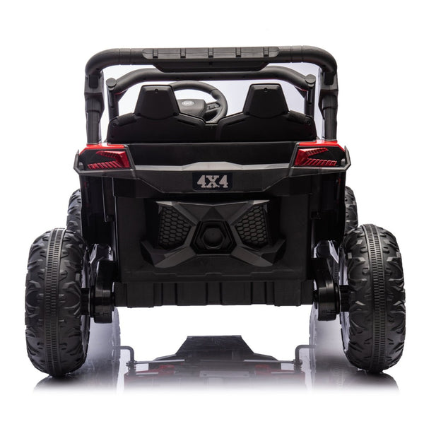 English Elm 24v Two Seat Kids Electric Utv with Parental Remote Suspension Off Road Ride On Red W1578P184803