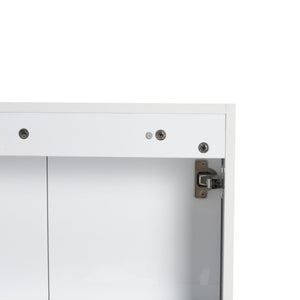 English Elm 24" Bathroom Wall Cabinet - Space-Saving Float Mount Design With Soft-Close Doors For Modern Homes W999P312052