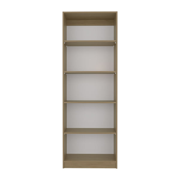 English Elm Home 4 Shelves Bookcase Wide Natural Oak – Multi-Tier Storage Display Shelf, Sturdy MDF Design B070P337061