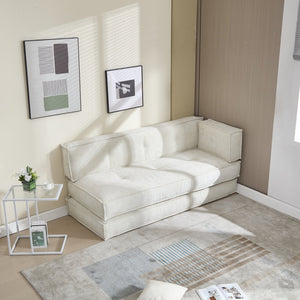 English Elm Coolmore Modular Chenille Sofa - Versatile Space-Saving Design With Side Pockets For Easy Storage W1152P320324