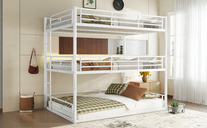 English Elm Twin Xl Solid Pine Loft Bed with Built-in Led Lighting and Storage Shelves Light White W1580S00583