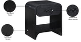 Hayes Black Night Stand / Side Table 851Black-NS Meridian Furniture